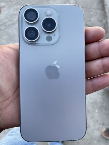 айфон 16 про макс ош цена: IPhone 15 Pro, Күмүш, 90 %
