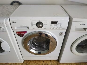 Стиральные машины: Стиральная машина LG, Б/у, Автомат, До 5 кг, Узкая — 15