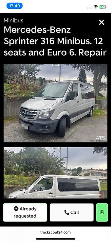 sprinter 315: Mercedes-Benz Спринтер: 2014 г., 2.2 л, Автомат, Дизель, Бус — 1