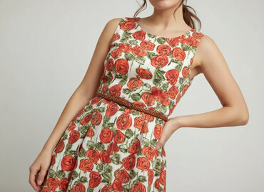 sukienki na komunię allegro: Women`s dress, size S (EU 36)
