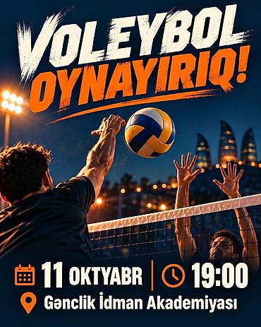 metal asma tavan: Xidmət: Həvəskar voleybol oyunu və məşq sessiyası Təfərrüatlar: - — 1