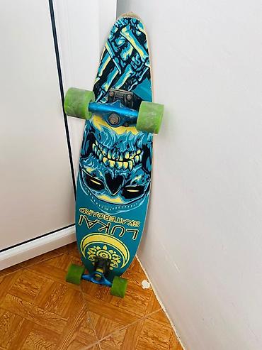 LUNAI Skateboard – kruizer tipli uzun taxta - Rəngli, diqqətçəkən