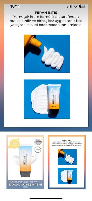 my sunscreen cream: Koreya istehsali original Eyenlip pure perfection Güneş kremi 50 spf — 2