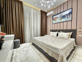 сдаю квартиру на длительный срок: 1 бөлмө, Душ кабинасы, Жаздык, жууркан-төшөк каптары, Кондиционер