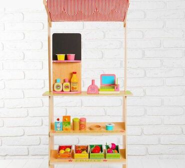 интернет магазин игрушек бишкек: Игровой набор «Играем в магазин», деревянные продукты в наборе