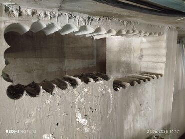 Beton işləri: Səssiz tozsuz səliqəli kəsim. Beton katlavan monolit kubik — 26