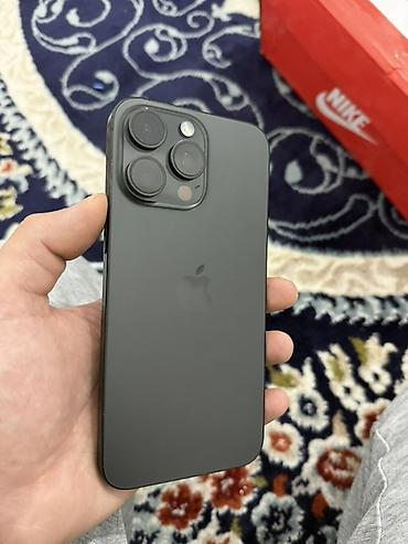 IPhone 15 Pro Max, Б/у, 256 ГБ, Black Titanium, 81 %