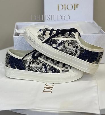 кеды dior: Кроссовки, 38, Dior, Новый, цвет - Белый, Самовывоз, Платная доставка — 3