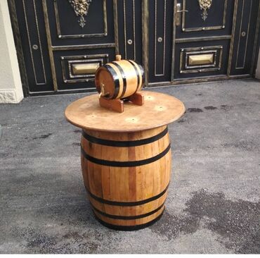 Boçkalar və çəlləklər: Dekorativ Taxta yarım boçka sifarişlə. Dekor yarı çəllək şam — 24