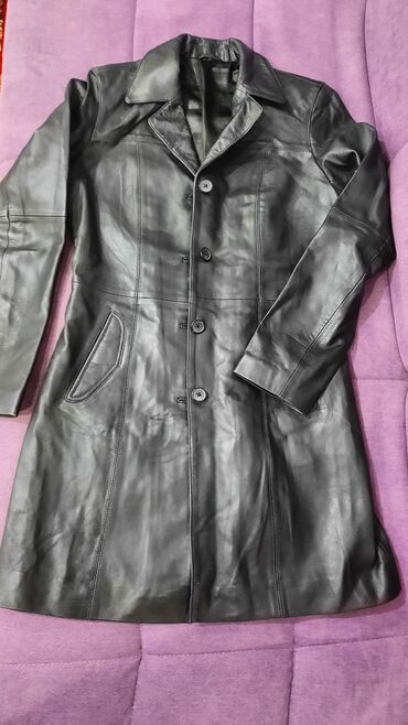 классические куртки мужские: Кожаная куртка, Классическая модель, Натуральная кожа, M (EU 38)
