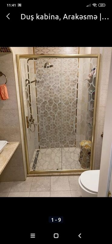 Duş kabinaları, arakəsmələr: Yeni Üstü açıq kabina, Künc üçün — 20