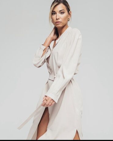 haljina bela: M (EU 38), color - White, Evening, Long sleeves