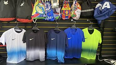 волейбольные формы: Мужская футболка, Все размеры, Nike, Новый, цвет - Голубой — 1