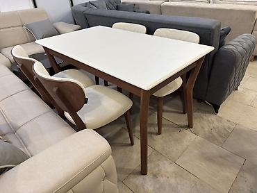 ofis stol stullari: Mətbəx üçün, Yeni, Açılan, Kvadrat masa, 4 stul — 1