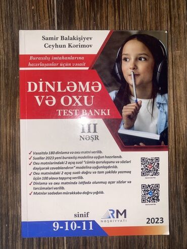 Testlər: Məhsul: “Dinləmə və Oxu – Test Bankı” (III nəşr) Müəlliflər: Samir