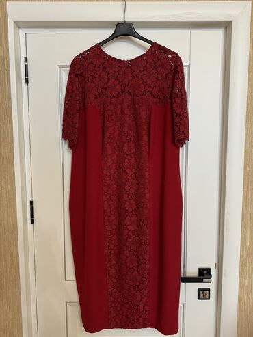 54 ölçülü gündəlik paltarlar: Вечернее платье, Миди, 7XL (EU 54)