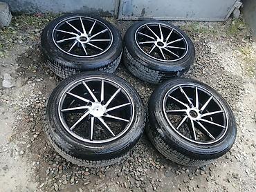 moning: Титановые диски R16 с летними шинами 195/55/16 "Maxxis", разболтовка — 1