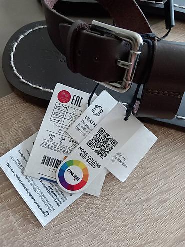 Sandale: PULL&BEAR kožne sandale – tamno braon.Proizvodjač Španija. - — 8