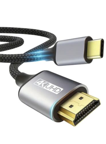 monitor android: USB‑C → HDMI kabeli (4K UHD) - USB‑C çıxışı olan noutbuk, planşet və