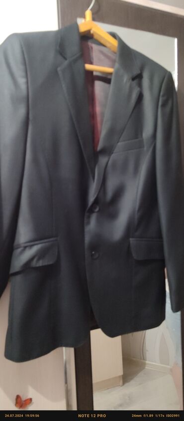 мужские кастюм: Костюм 3XL (EU 46), 4XL (EU 48), 5XL (EU 50), цвет - Черный