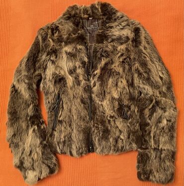 кожаные куртки: Шуба XS (EU 34), цвет - Коричневый