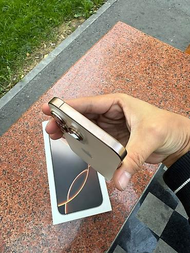 Уюлдук телефондор жана аксессуарлар: IPhone 15 Pro Max, Колдонулган, 256 ГБ, Natural Titanium, Куту, 91 % — 6