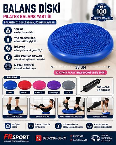 Digər idman və istirahət malları: 💥 balans topu, balans, balans diski ✅ 7/24 əlaqə saxlaya bilərsiz — 1