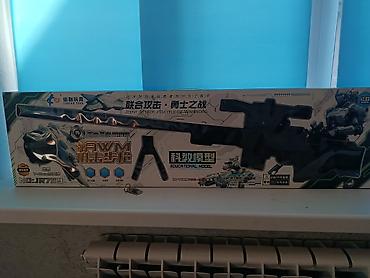 комбо 3 в 1: Игрушечная снайперская винтовка AWM (JURONG TOYS, модель JR759)все — 1