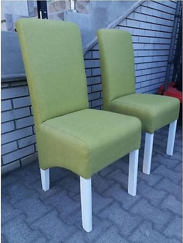 Stolice: Tapacirane trpezarijske stolice – više komada - Model: visoko — 2