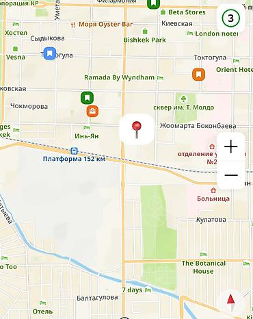 1 bedroom: 1 комната, 43 м², Манаса/Боконбаева Элитка, 5 этаж, ПСО (под самоотделку) — 1