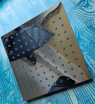 dus basligi: Kvadrat duş başlığı 17x17 sm, latun (metal), xrom və kvadrat borusu 33 — 6