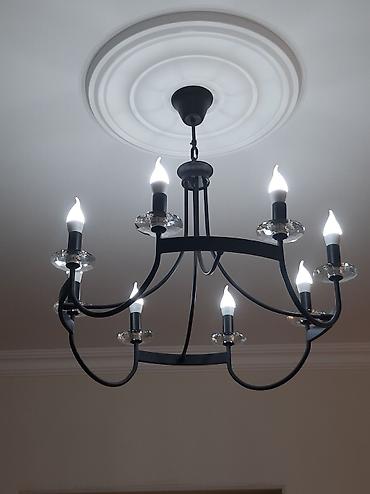antik şamdan: Çılçıraq, 8 lampa, Metal — 7