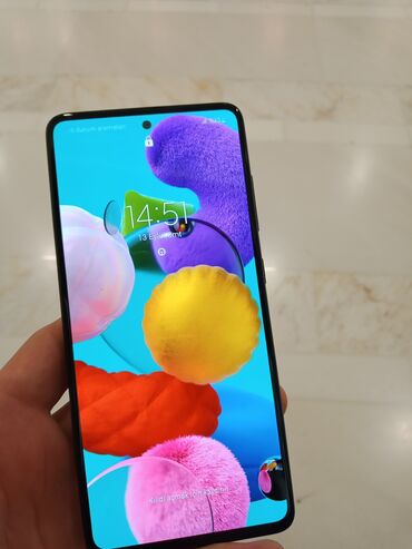 Audio: Samsung Galaxy A51, 128 GB, rəng - Qara, Barmaq izi