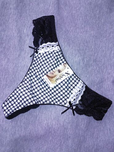 Трусики: Трусики, Стринги, С кружевом, Атлас, Италия — 3