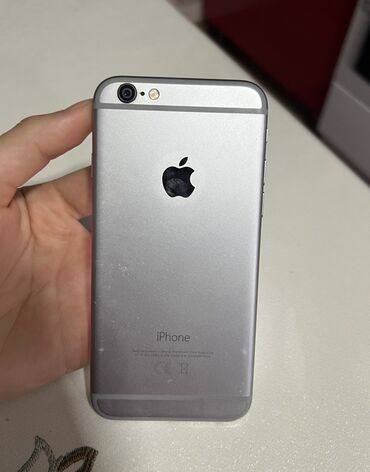 Apple iPhone: IPhone 6, Колдонулган, 32 ГБ, Күмүш, 83 %