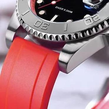 Ručni satovi: ADDIESDIVE AD2040 - 41mm - Crvena- Rolex YACHT-MASTER Homage Potpuno — 10