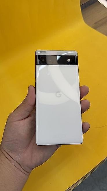 телефон google: Google Pixel 6A, Б/у, 128 ГБ, цвет - Белый, 2 SIM — 2