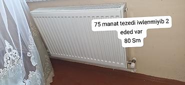 duş kabinaların satışı: Panel tipli radiatorlar – 80 sm - Rəng: ağ - Üst hissədə havalandırma — 1