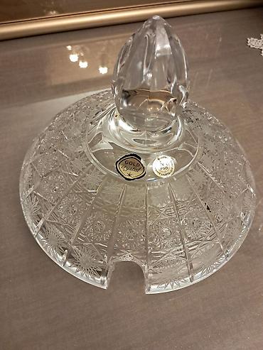 xrustal stekan: Kvars kristal ponç dəsti - Marka: Gold Crystal Orginal Tom. (etiketdə — 3
