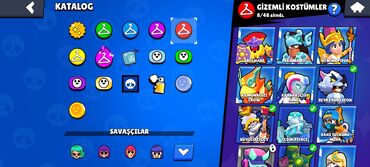 Dəstlər, kostyumlar: Brawl Stars hesabı – zəngin kosmetiklər və eksklüziv seçimlər - Oyun — 7