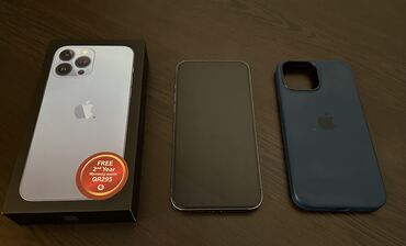 iphone 13 pro max: IPhone 13 Pro Max, 128 ГБ, Sierra Blue, Беспроводная зарядка, Face ID, С документами