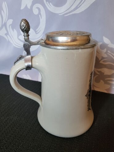 Čaše: Krigla Zinn Nemacka 70te. Krigla bez ostecenja,sve na njoj odsjaj od — 10