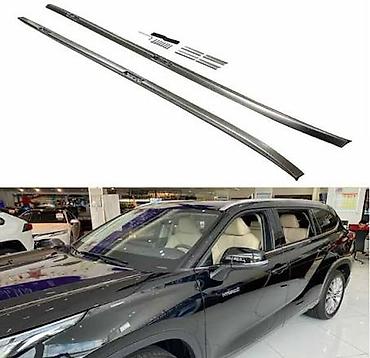 Тюнинг: Комплект накладок на водостоки/рейлинги для Toyota Highlander (кузов — 2
