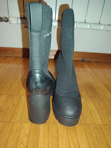 gleznjace 40: Calvin Klein Jeans ženske čizme na petu Ug 24cm - Model: sock boots sa — 4