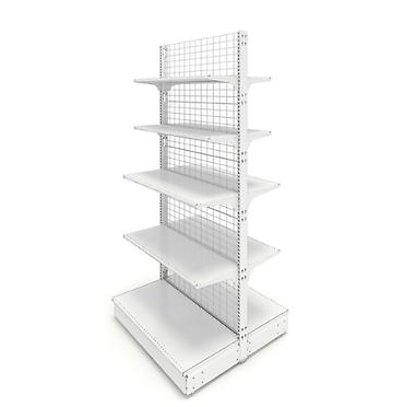 Торговое оборудование: Стеллаж торговый островной стенка-сетка!!! 1750х695х1070 (10 полок — 3