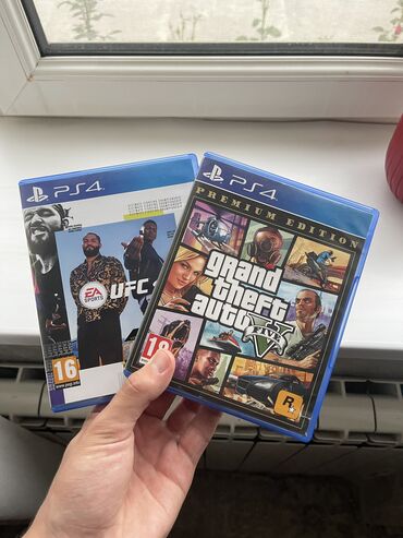 Игры для PlayStation: Продаю диски ps4/5 GTA 5 - 1500 сом, есть карта города Ufc 4 - 1500