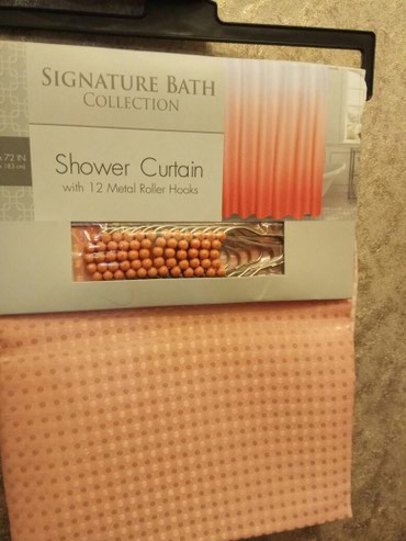 жалюзи для ванной: Занавеска для ванной, привезена с США, с красивыми кольцами, цвет с