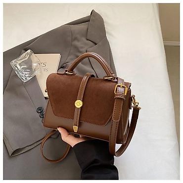 Классические сумки: Классическая сумка, Материал: Экокожа, Застежка на молнии, Женские — 5