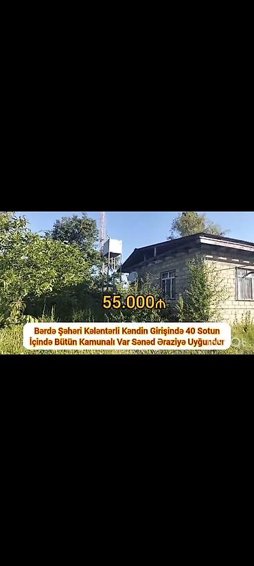berde: Bərdə şəhəri, Kələntərli kəndinin girişində torpaq sahəsi və tikili — 4