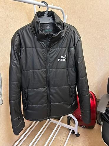 салатовый пуховик: Мужская куртка, XL, Puma, Б/у, цвет - Черный, Самовывоз, Платная доставка — 3